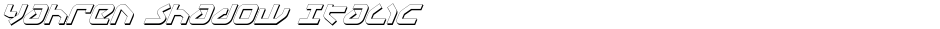 Yahren Shadow ItalicDemo