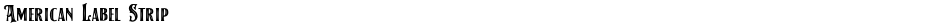 American Label StripDemo