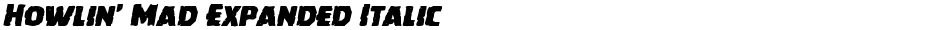 Howlin' Mad Expanded ItalicDemo