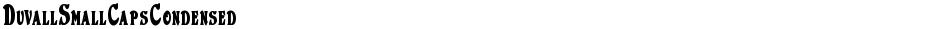 DuvallSmallCapsCondensedDemo