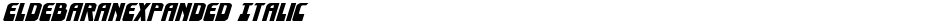 EldebaranExpanded ItalicDemo