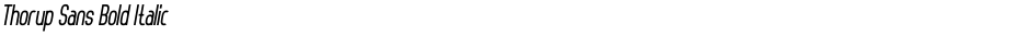Thorup Sans Bold ItalicDemo