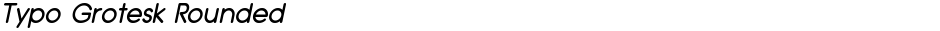 Typo Grotesk RoundedDemo