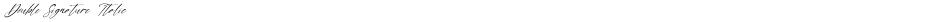 Double Signature ItalicDemo