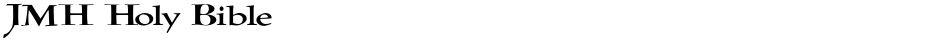 JMH Holy BibleDemo