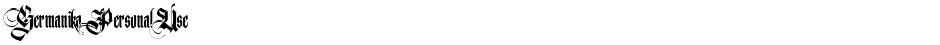 Germanika Personal UseDemo
