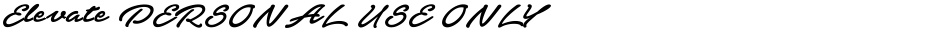 Elevate PERSONAL USE ONLYDemo