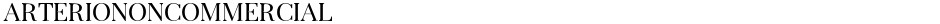 ArterioNonCommercialDemo