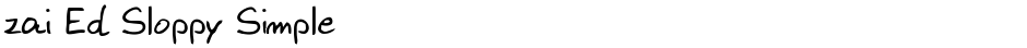 zai Ed Sloppy SimpleDemo