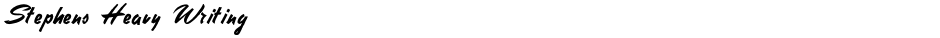 Stephens Heavy WritingDemo