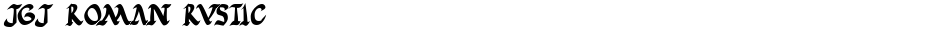 JGJ Roman RusticDemo