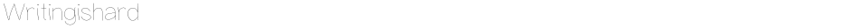 WritingishardDemo