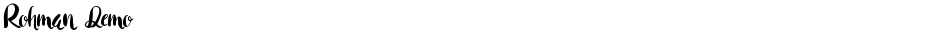 Rohman DemoDemo