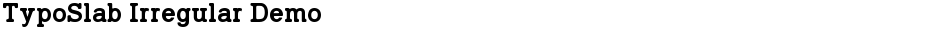 TypoSlab Irregular DemoDemo