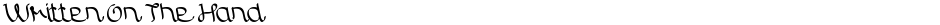 Written On The HandDemo