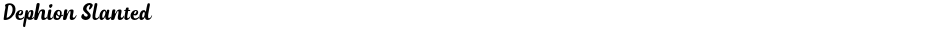 Dephion SlantedDemo