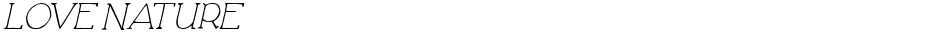 Love NatureDemo