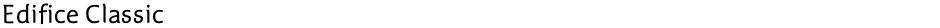 Edifice ClassicDemo