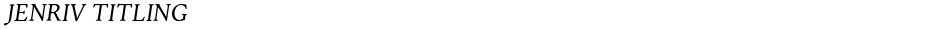 Jenriv TitlingDemo
