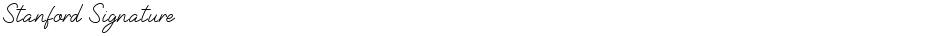 Stanford SignatureDemo