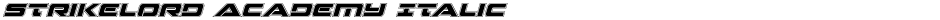 Strikelord Academy ItalicDemo