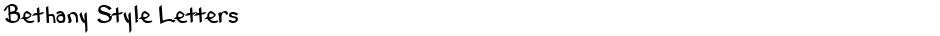 Bethany Style LettersDemo