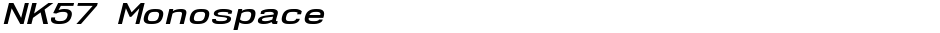 NK57 MonospaceDemo