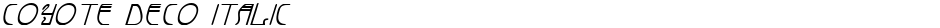 Coyote Deco ItalicDemo