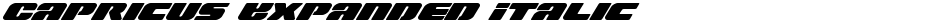Capricus Expanded ItalicDemo