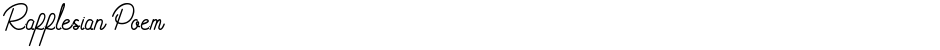 Rafflesian PoemDemo