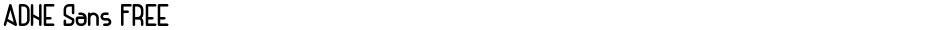 ADHE Sans FREEDemo