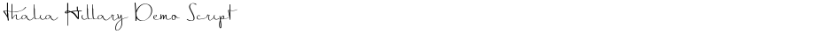 Thalia Hillary Demo ScriptDemo