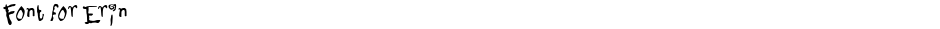 Font for ErinDemo