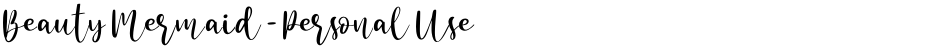 Beauty Mermaid - Personal UseDemo