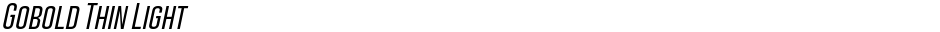 Gobold Thin LightDemo