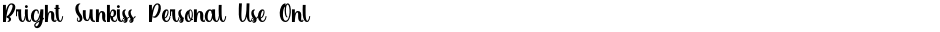 Bright Sunkiss Personal Use OnlDemo