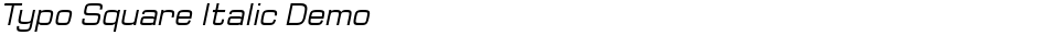 Typo Square Italic DemoDemo