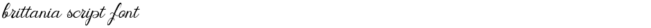 brittania script fontDemo