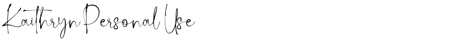 Kaithryn Personal UseDemo