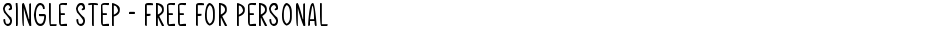 Single Step - Free For PersonalDemo