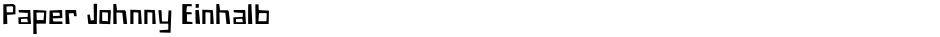 Paper Johnny EinhalbDemo