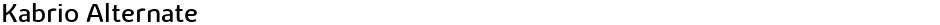 Kabrio AlternateDemo