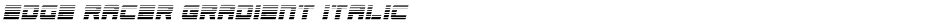 Edge Racer Gradient ItalicDemo