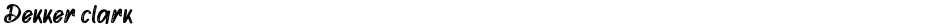 Dekker clarkDemo
