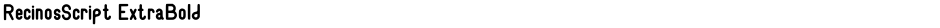 RecinosScript ExtraBoldDemo