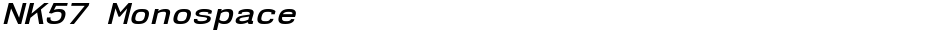 NK57 MonospaceDemo
