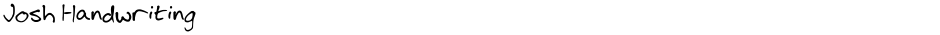 Josh HandwritingDemo