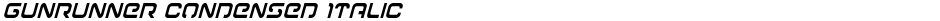 Gunrunner Condensed ItalicDemo