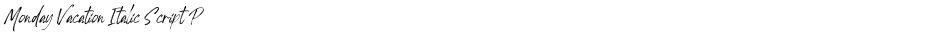 Monday Vacation Italic Script PDemo