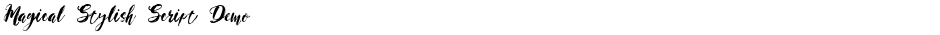 Magical Stylish Script DemoDemo